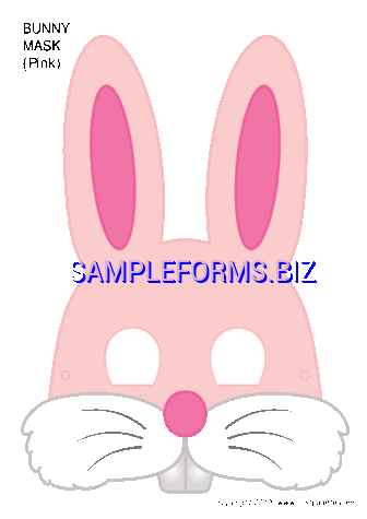Bunny Face Template 1 pdf free